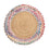 Alfombra de sisal redondo  - 60 x 60 cm - multicolor