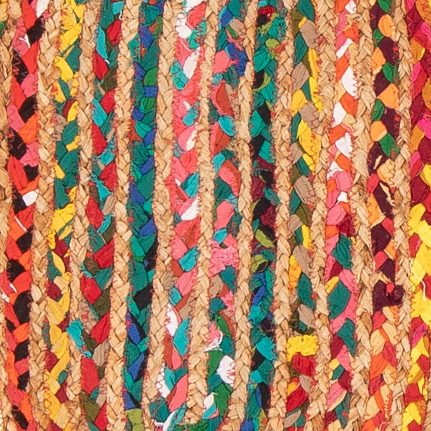 Alfombra de sisal oval  - 91 x 61 cm - multicolor