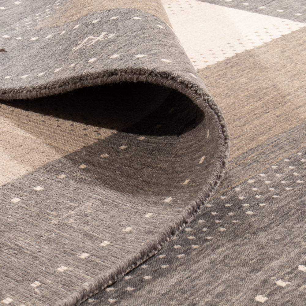Alfombra Gabbeh - Loribaft Softy - 240 x 170 cm - gris