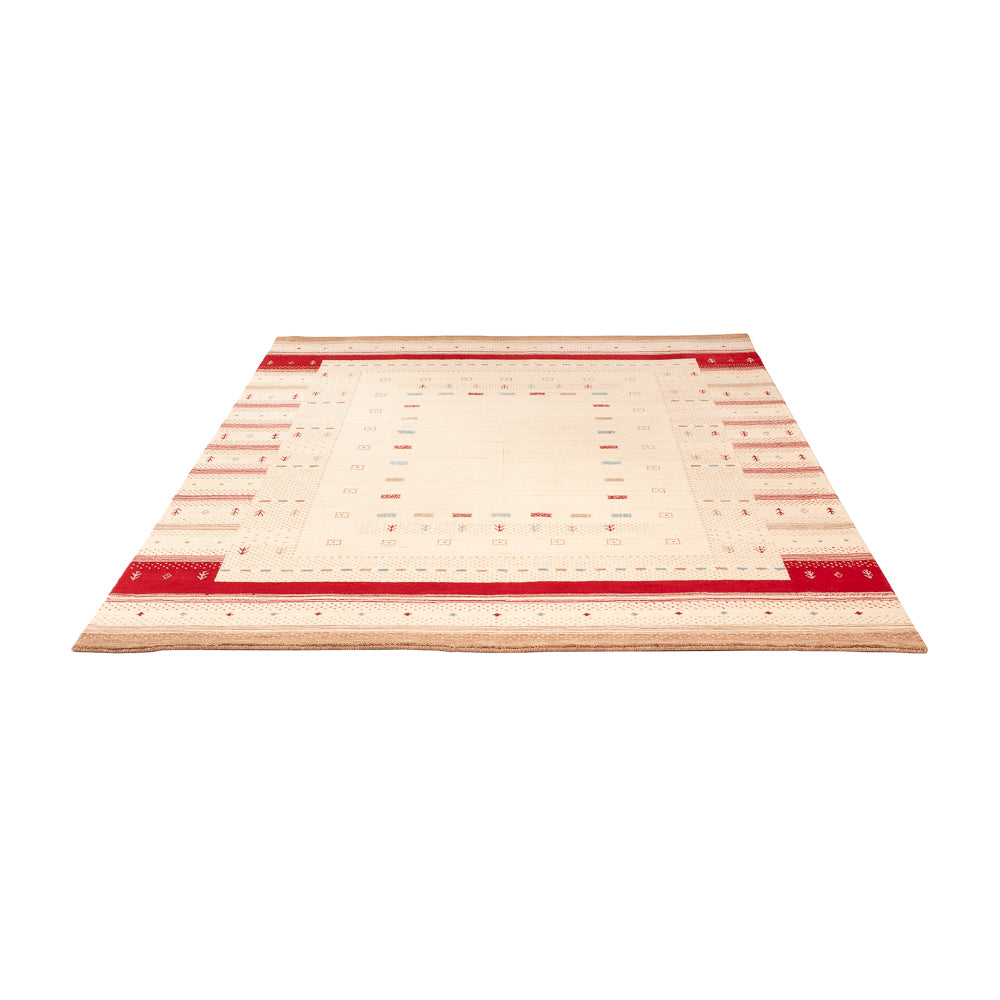 Alfombra Gabbeh - Loribaft Softy - 240 x 170 cm - blanco natural