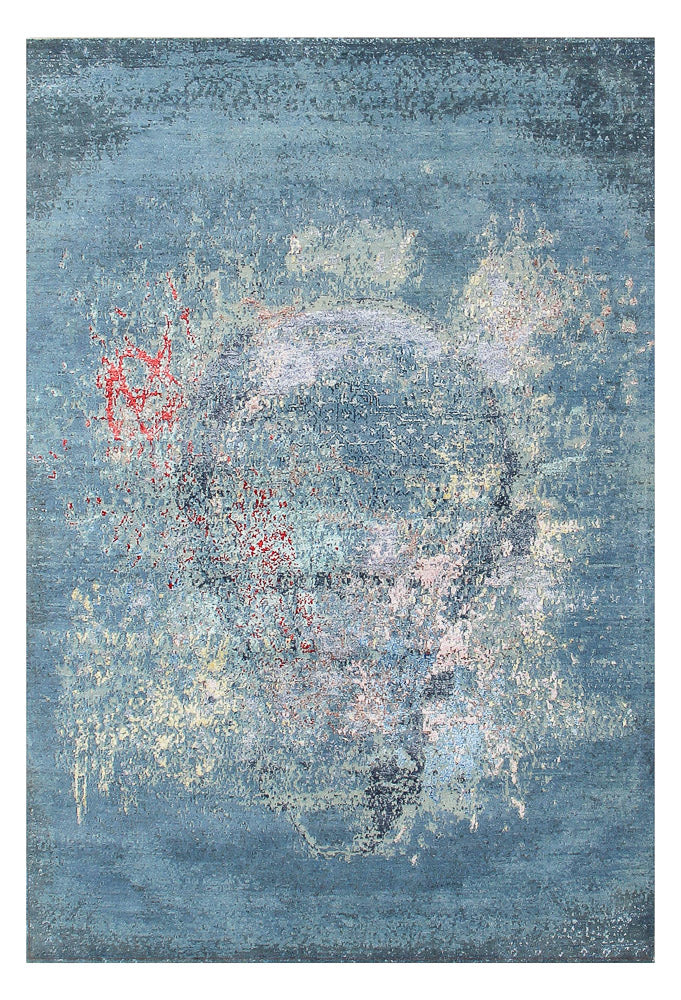 Alfombra de diseño - 242 x 163 cm - azul marino