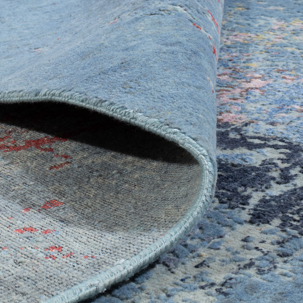 Alfombra de diseño - 242 x 163 cm - azul marino