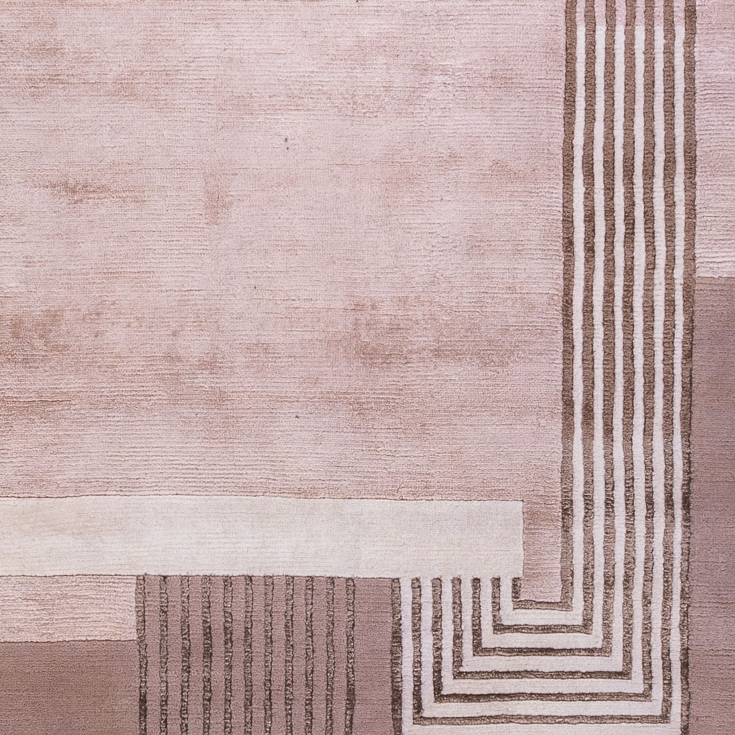 Alfombra de diseño - 244 x 169 cm - plata