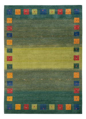 Alfombra Gabbeh - Loribaft Indus - 240 x 170 cm - verde