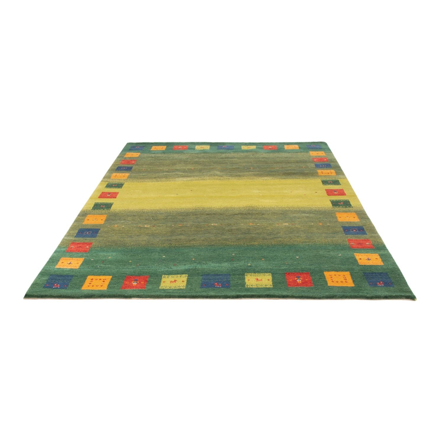 Alfombra Gabbeh - Loribaft Indus - 240 x 170 cm - verde