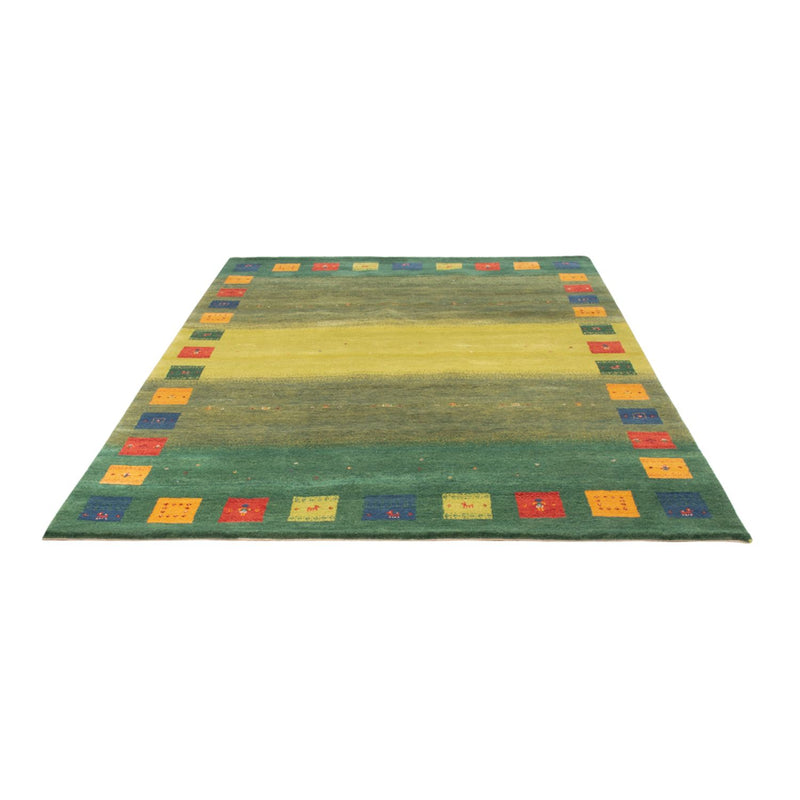 Alfombra Gabbeh - Loribaft Indus - 240 x 170 cm - verde