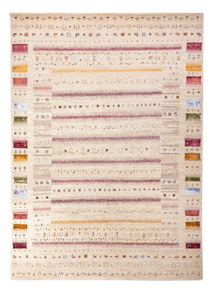 Alfombra Gabbeh - Loribaft Indus - 245 x 174 cm - crema
