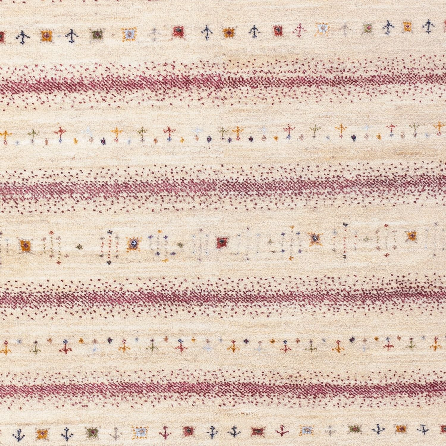 Alfombra Gabbeh - Loribaft Indus - 245 x 174 cm - crema