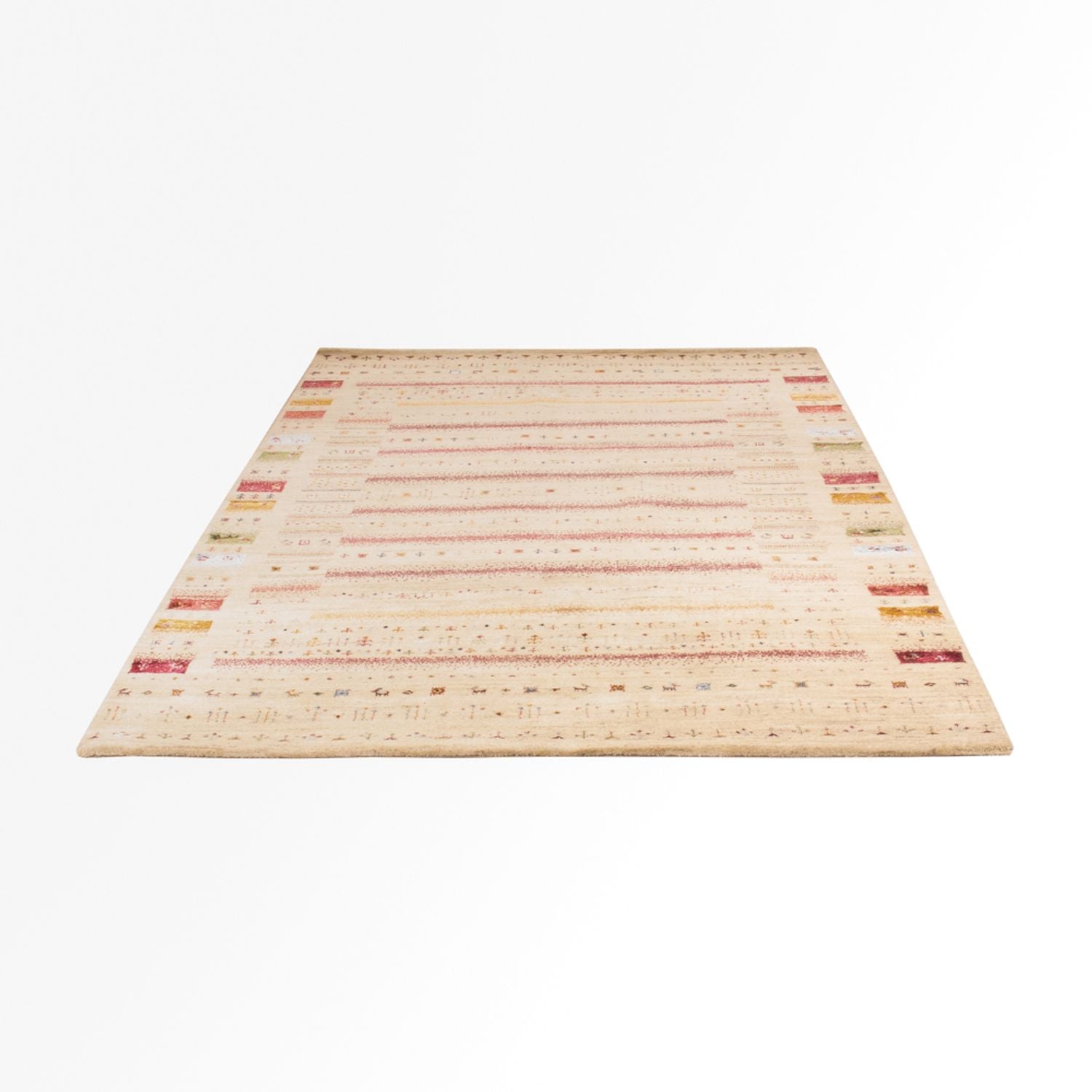 Alfombra Gabbeh - Loribaft Indus - 245 x 174 cm - crema