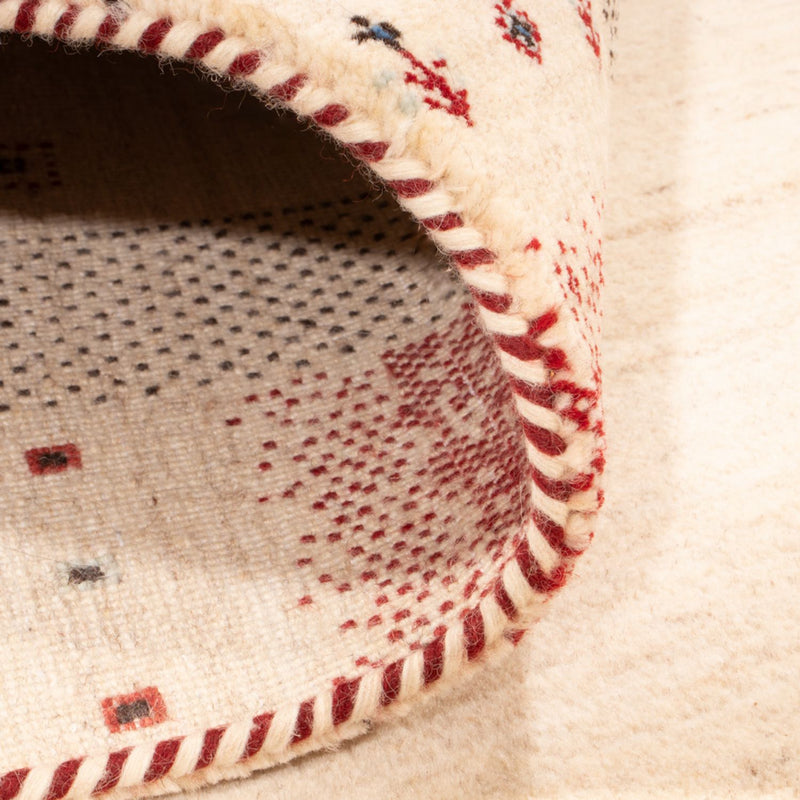 Alfombra Gabbeh - Loribaft Indus - 242 x 168 cm - crema