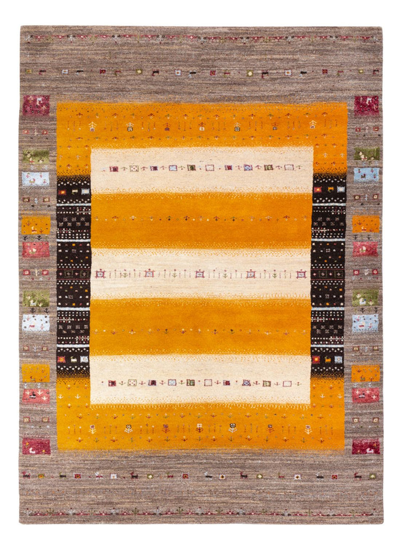 Alfombra Gabbeh - Loribaft Indus - 240 x 170 cm - oro