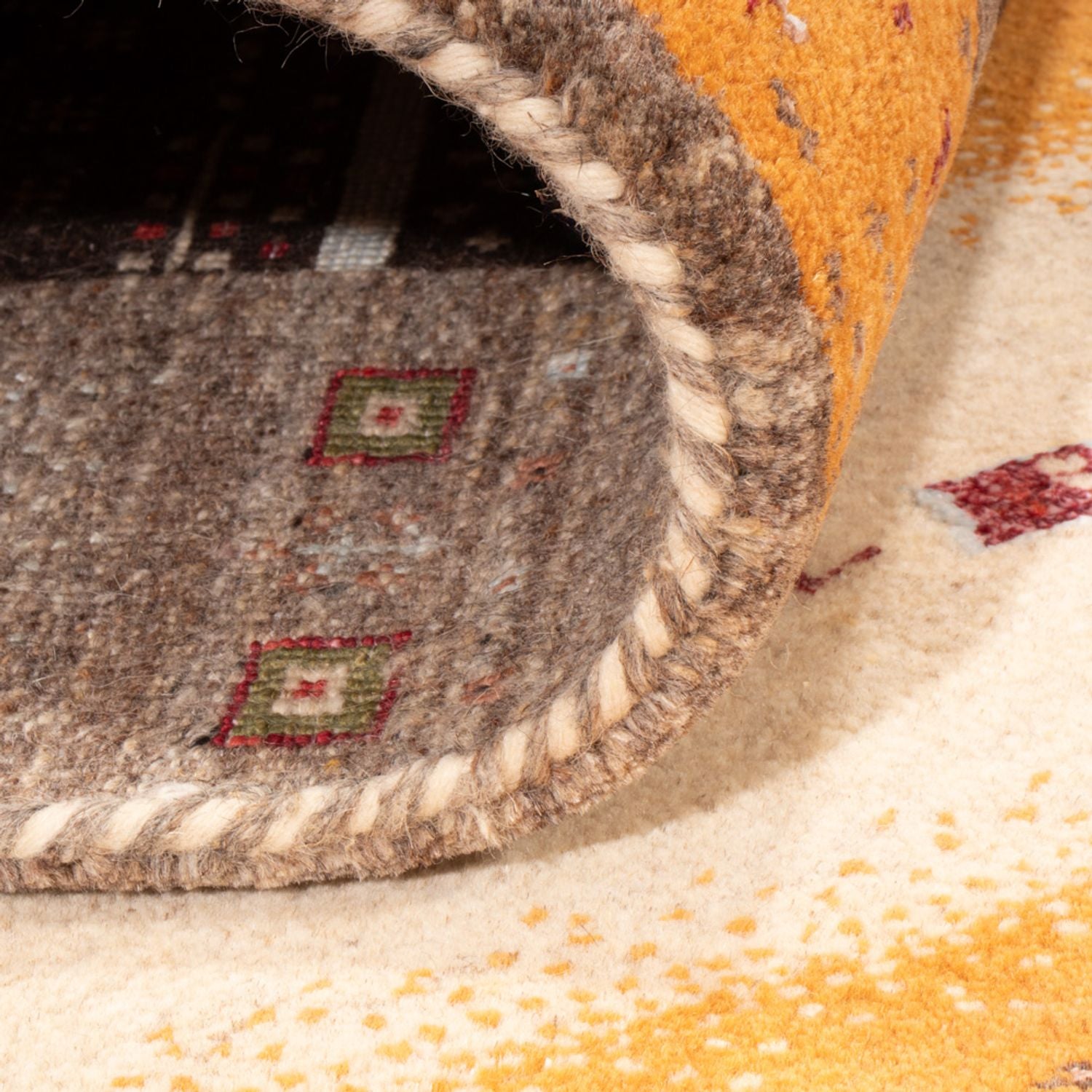 Alfombra Gabbeh - Loribaft Indus - 240 x 170 cm - oro