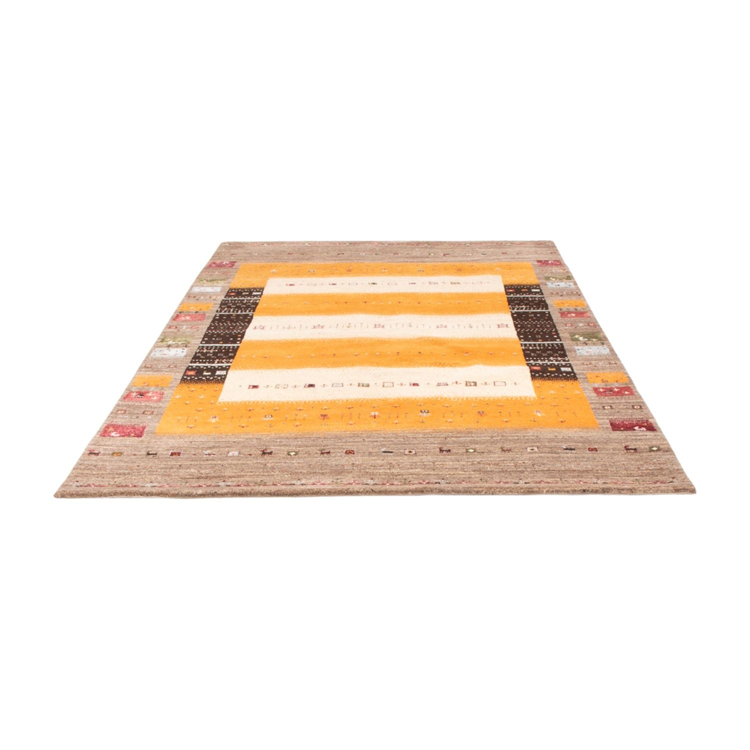 Alfombra Gabbeh - Loribaft Indus - 240 x 170 cm - oro