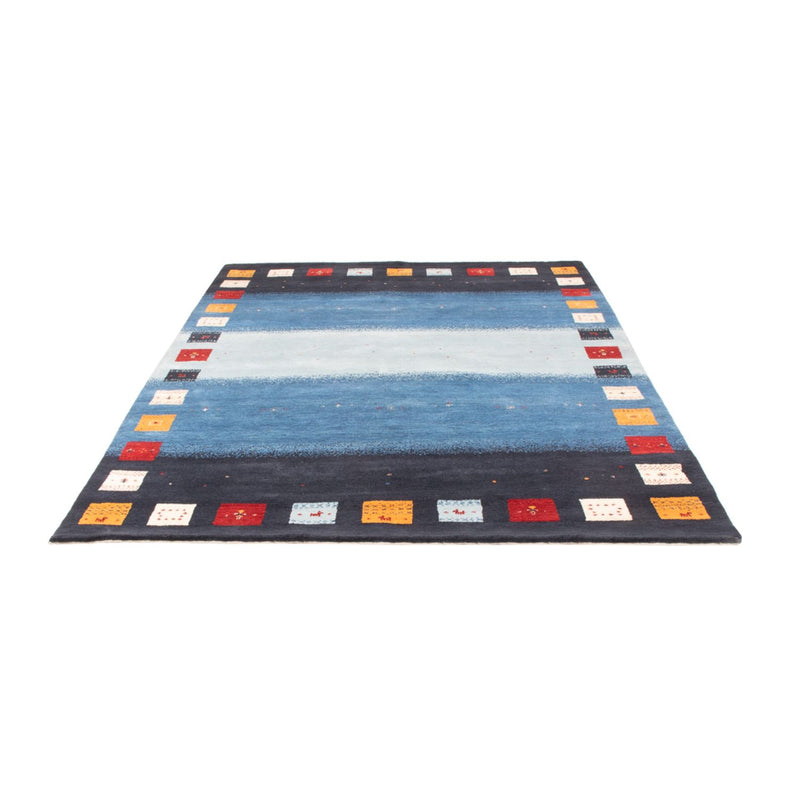 Alfombra Gabbeh - Loribaft Indus - 240 x 169 cm - azul