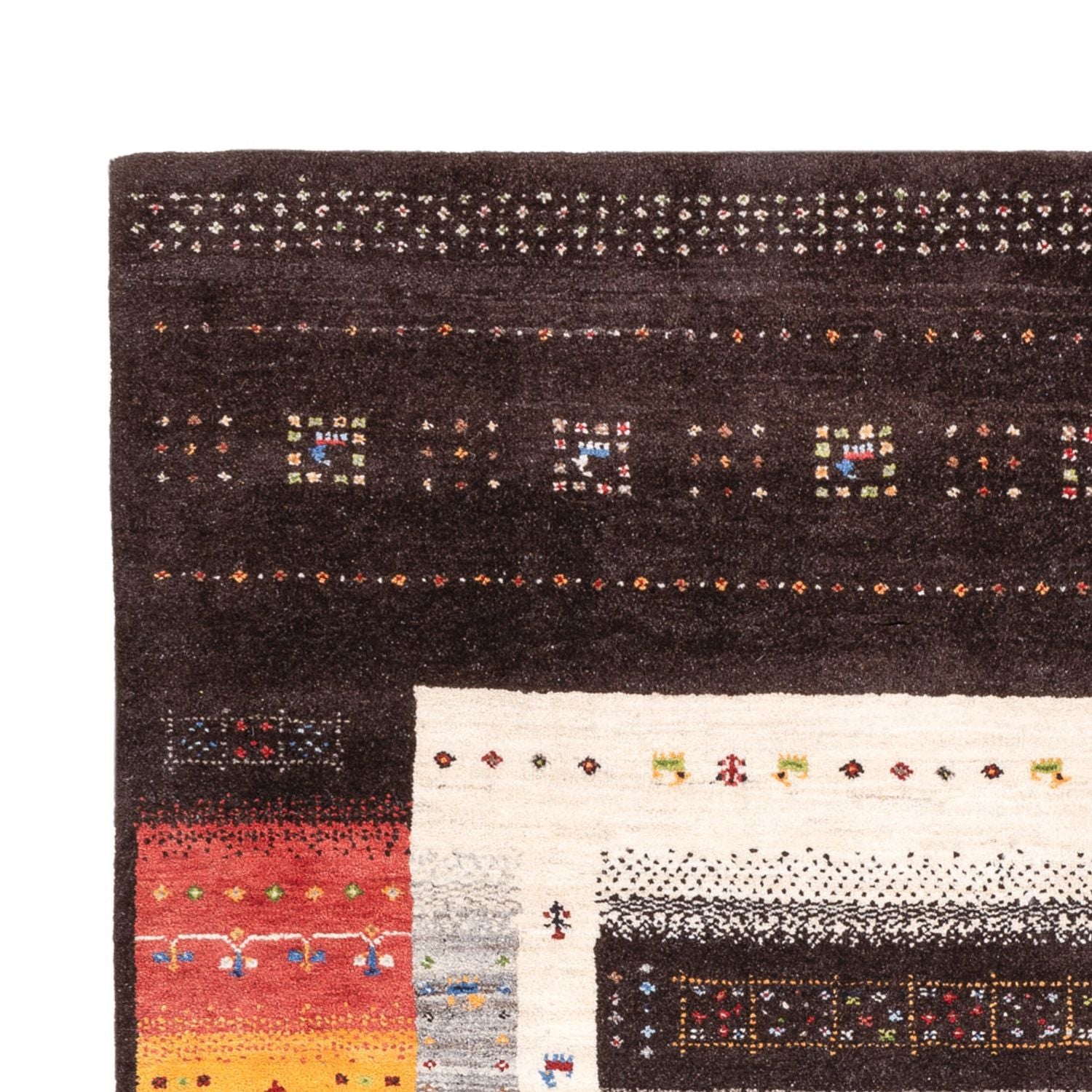 Alfombra Gabbeh - Loribaft Indus - 240 x 169 cm - multicolor