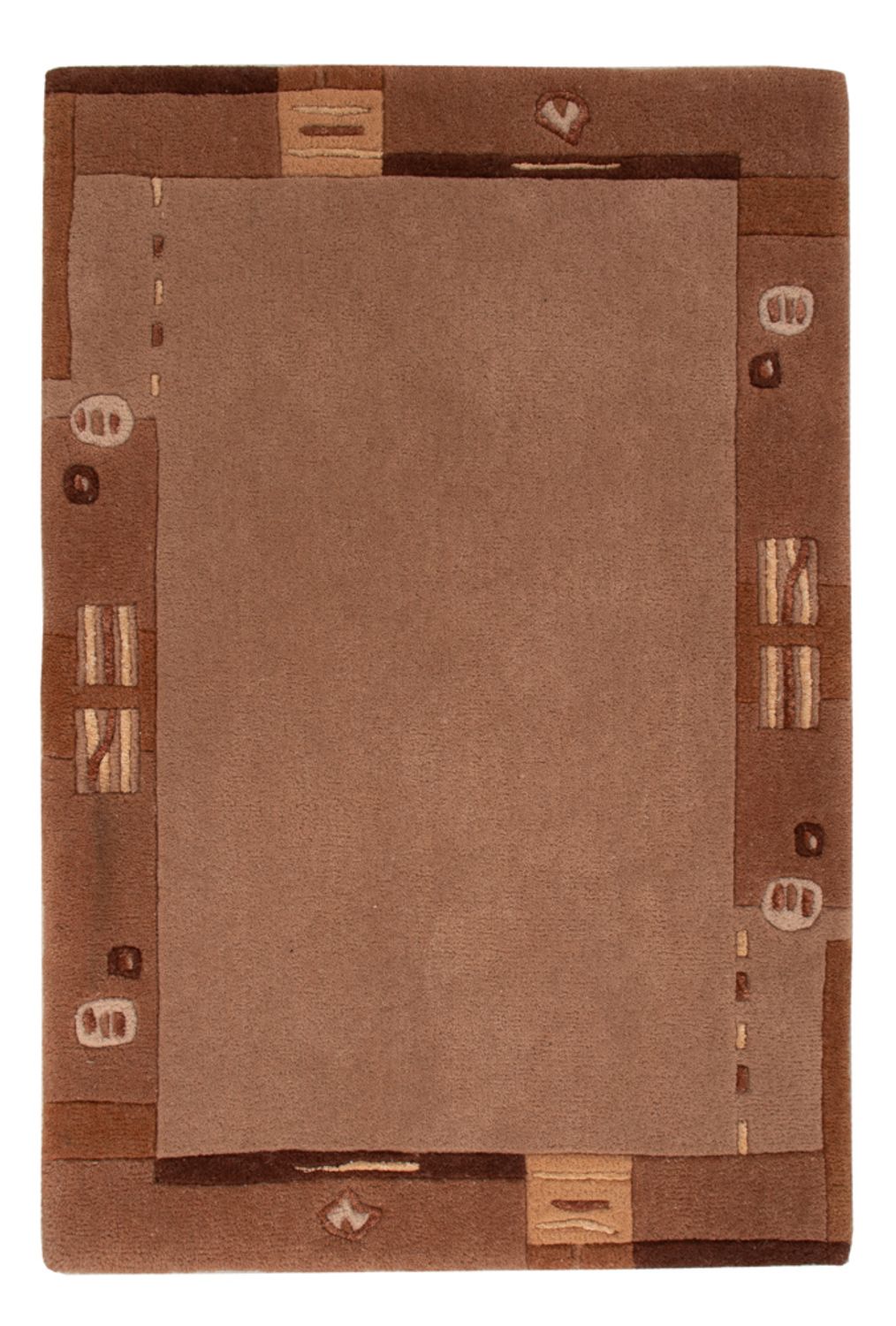 Alfombra de Nepal - 90 x 60 cm - marrón