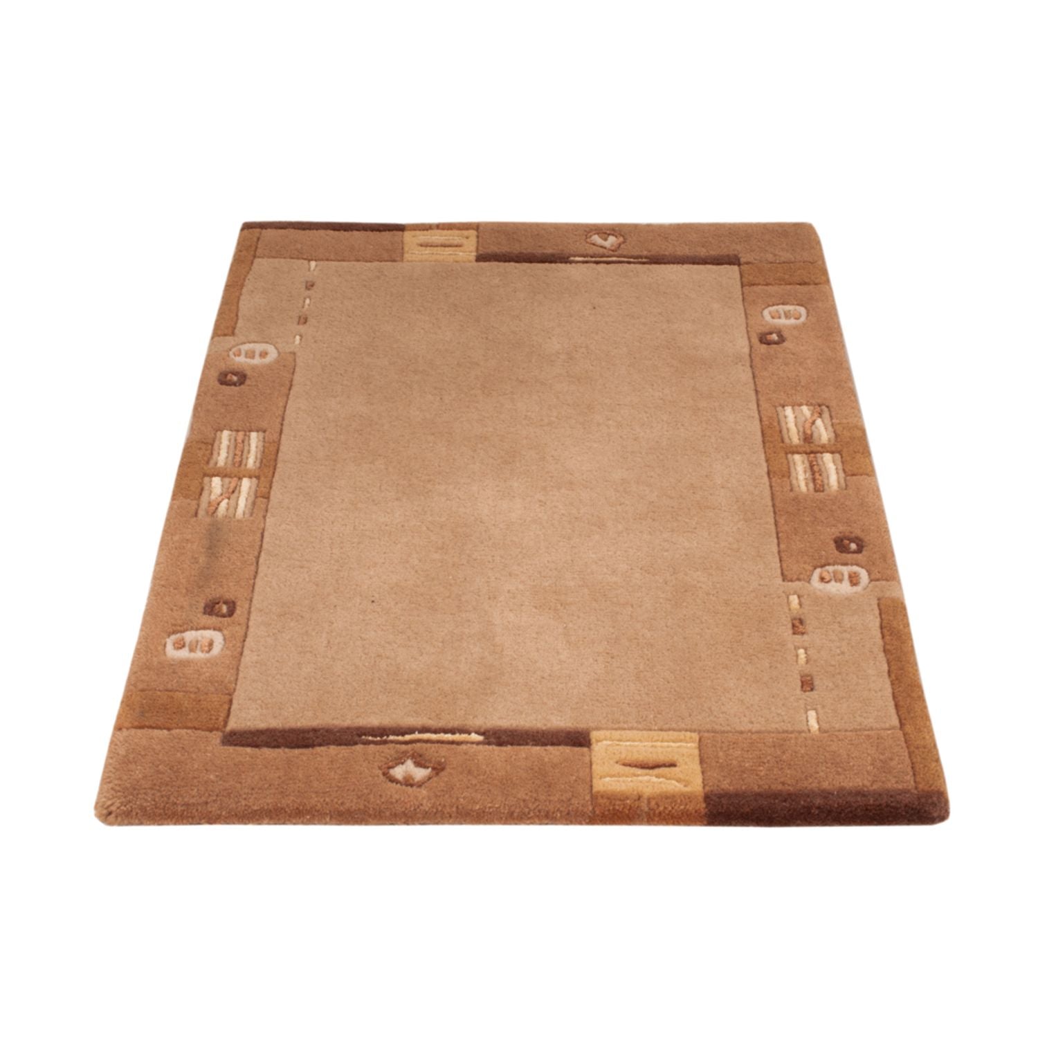 Alfombra de Nepal - 90 x 60 cm - marrón