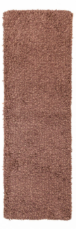 Alfombra de pasillo Alfombra de pelo largo - 203 x 64 cm - marrón
