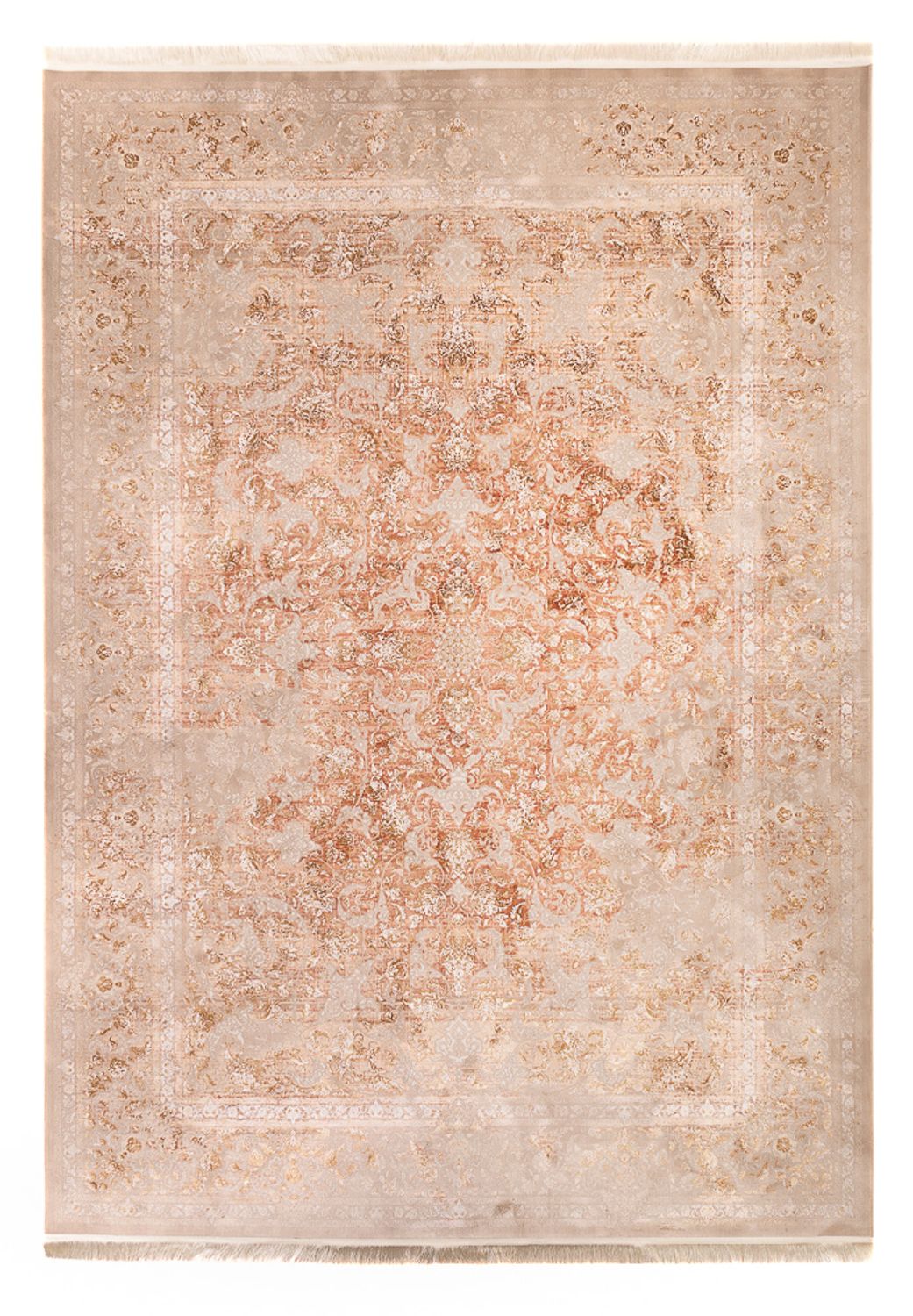 Alfombra tejida oriental - 350 x 250 cm - beige
