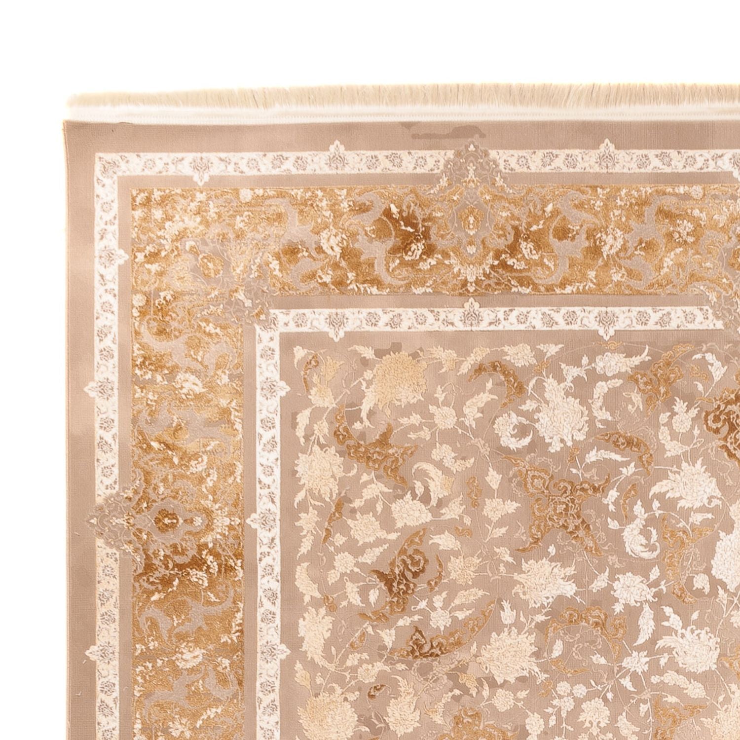 Alfombra tejida oriental - 350 x 250 cm - beige