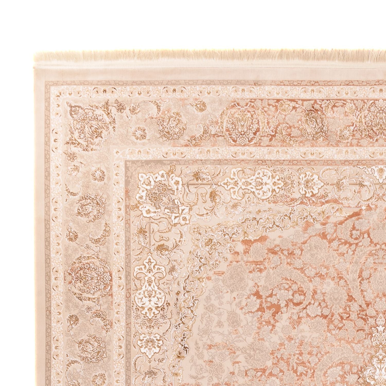 Alfombra tejida oriental - 350 x 250 cm - beige