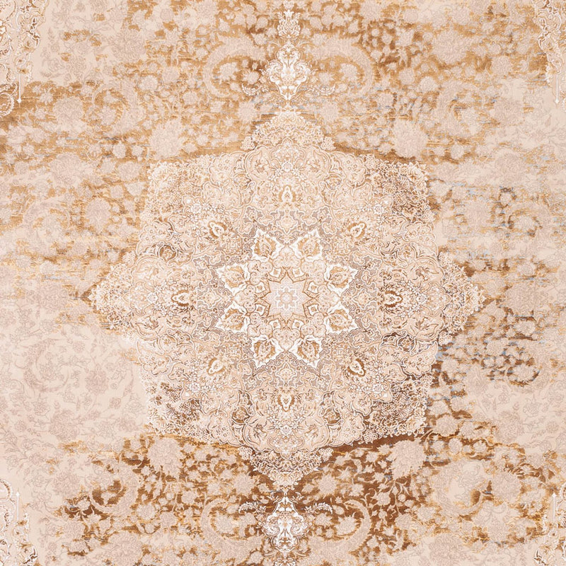 Alfombra tejida oriental - 350 x 250 cm - beige