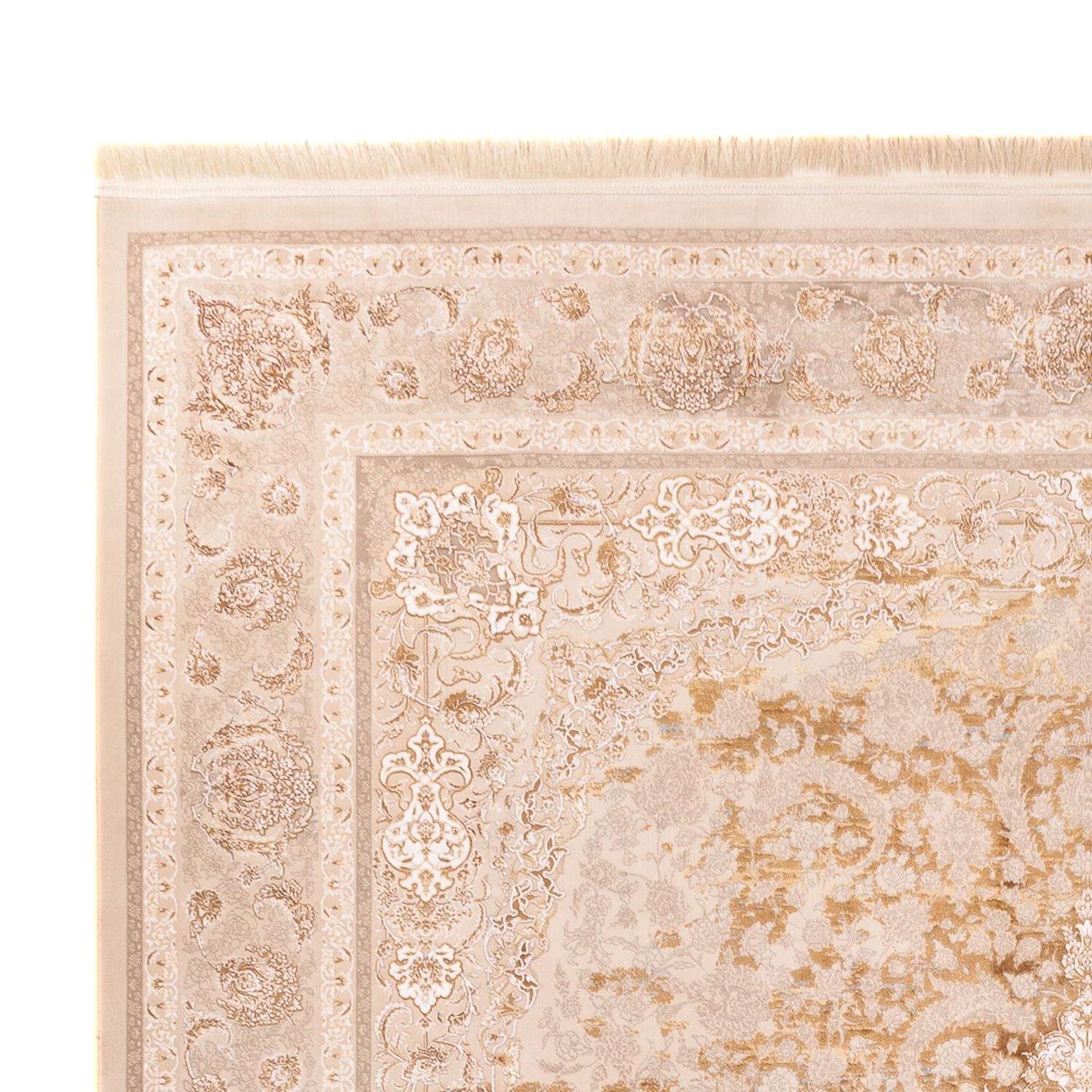 Alfombra tejida oriental - 350 x 250 cm - beige