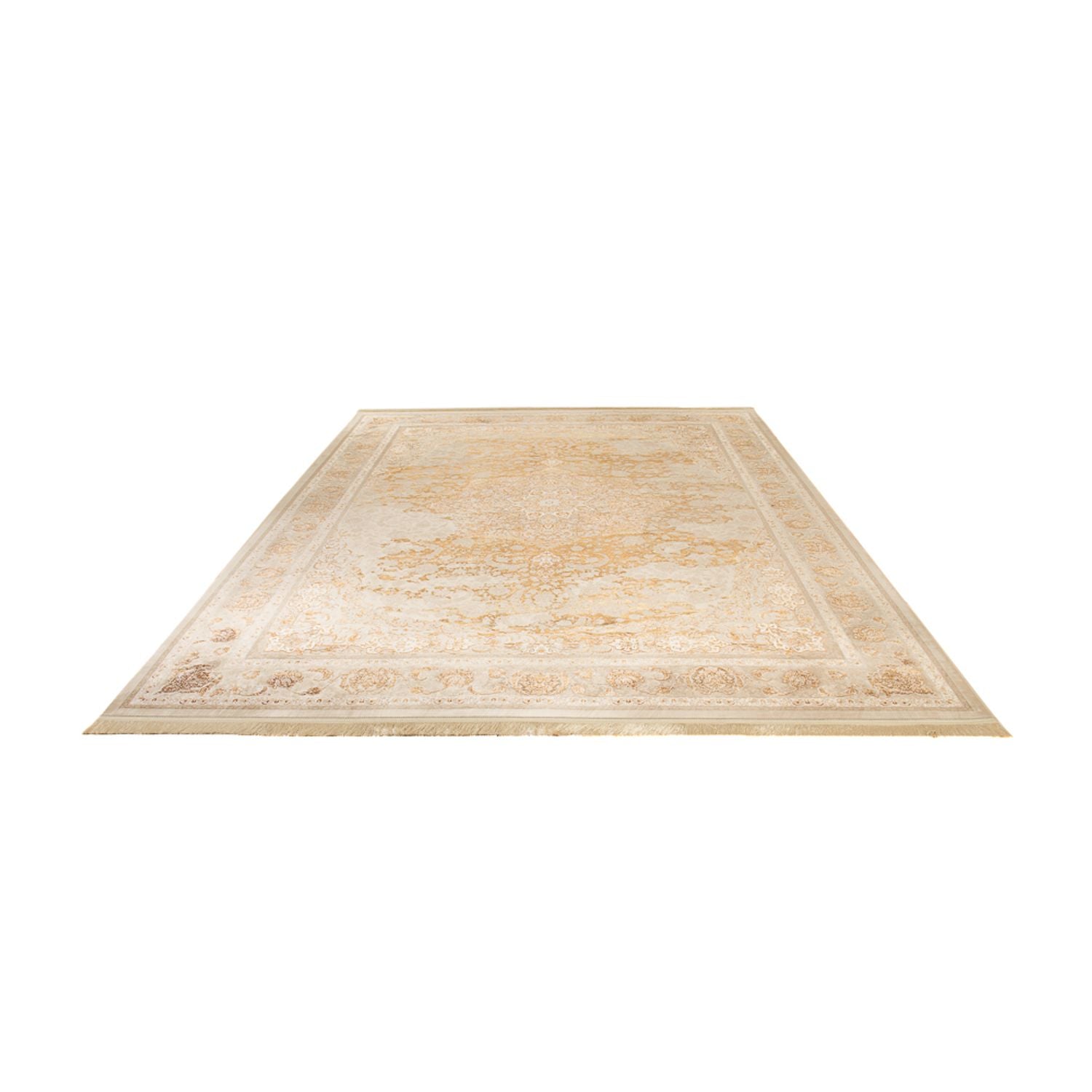 Alfombra tejida oriental - 350 x 250 cm - beige