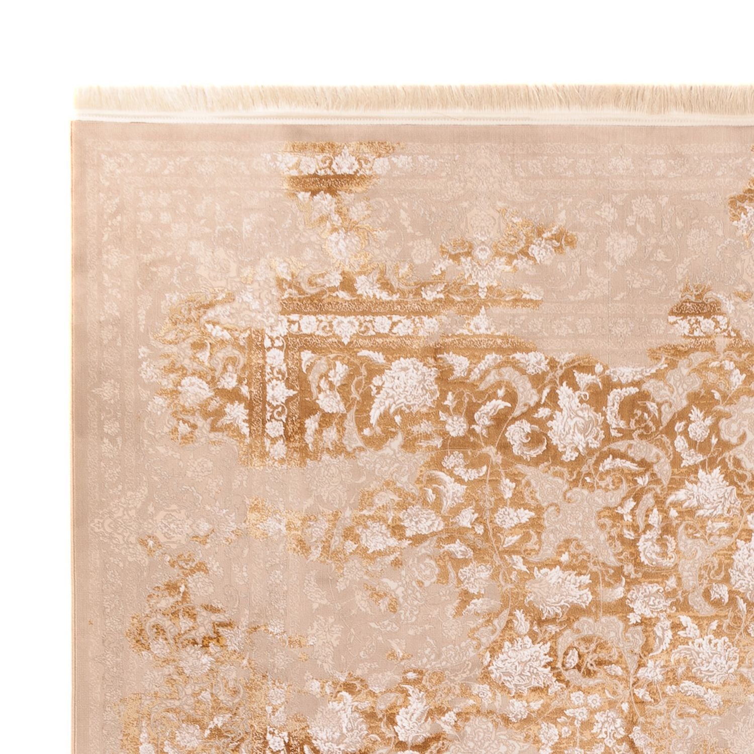 Alfombra tejida oriental - 350 x 250 cm - beige oscuro