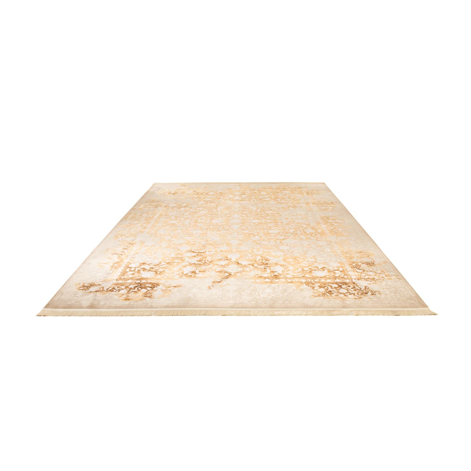 Alfombra tejida oriental - 350 x 250 cm - beige oscuro