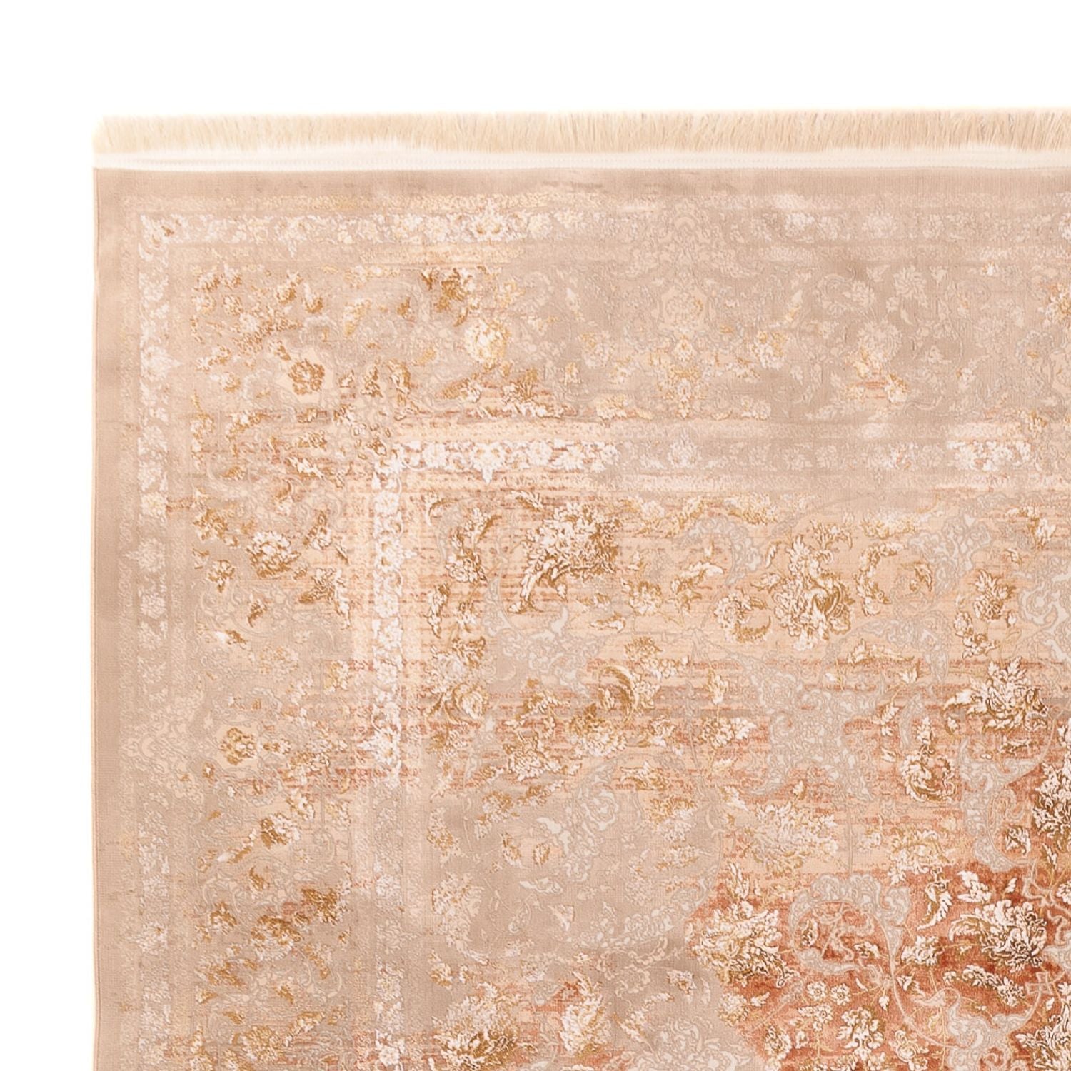 Alfombra tejida oriental - 350 x 250 cm - beige oscuro