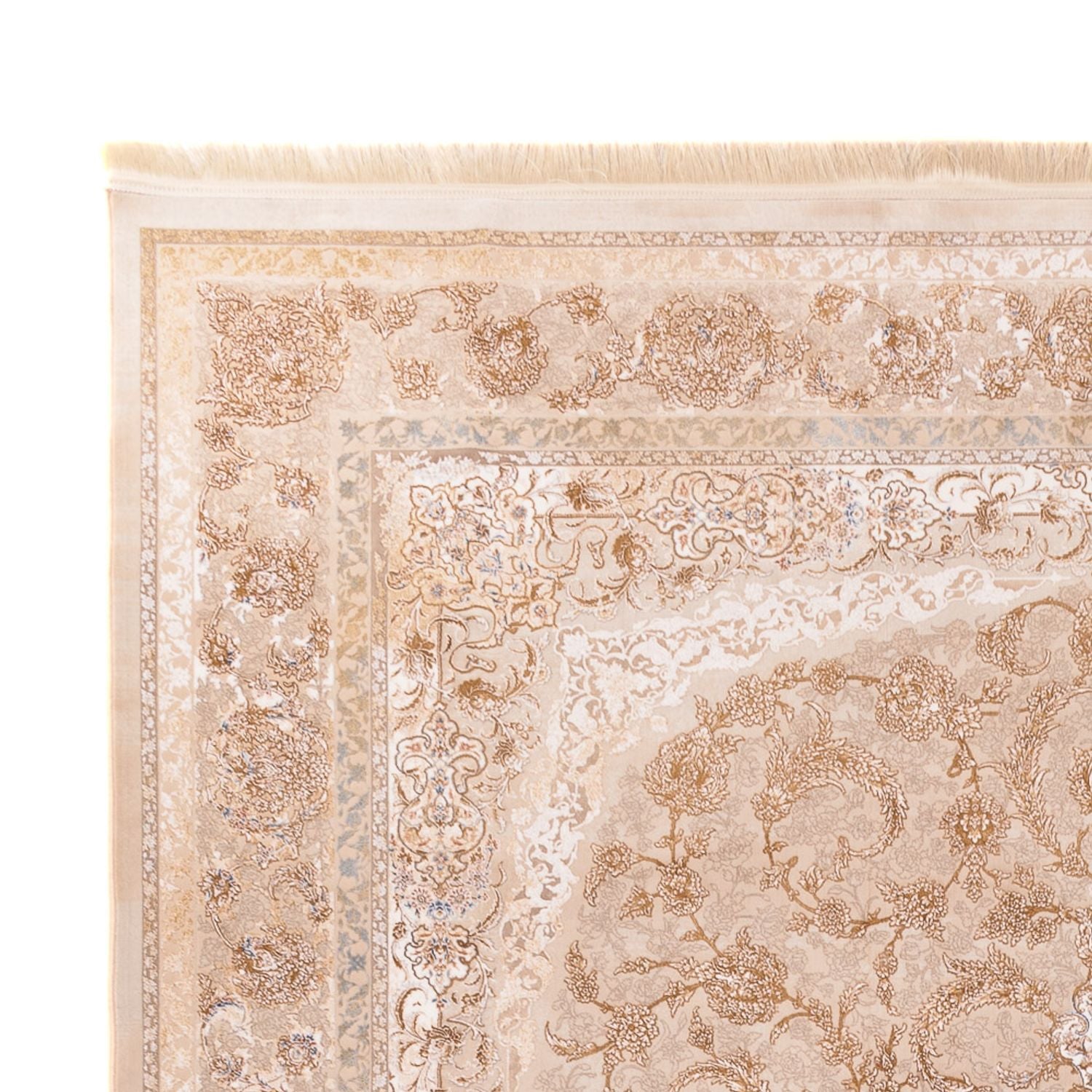 Alfombra tejida oriental - 350 x 250 cm - beige oscuro