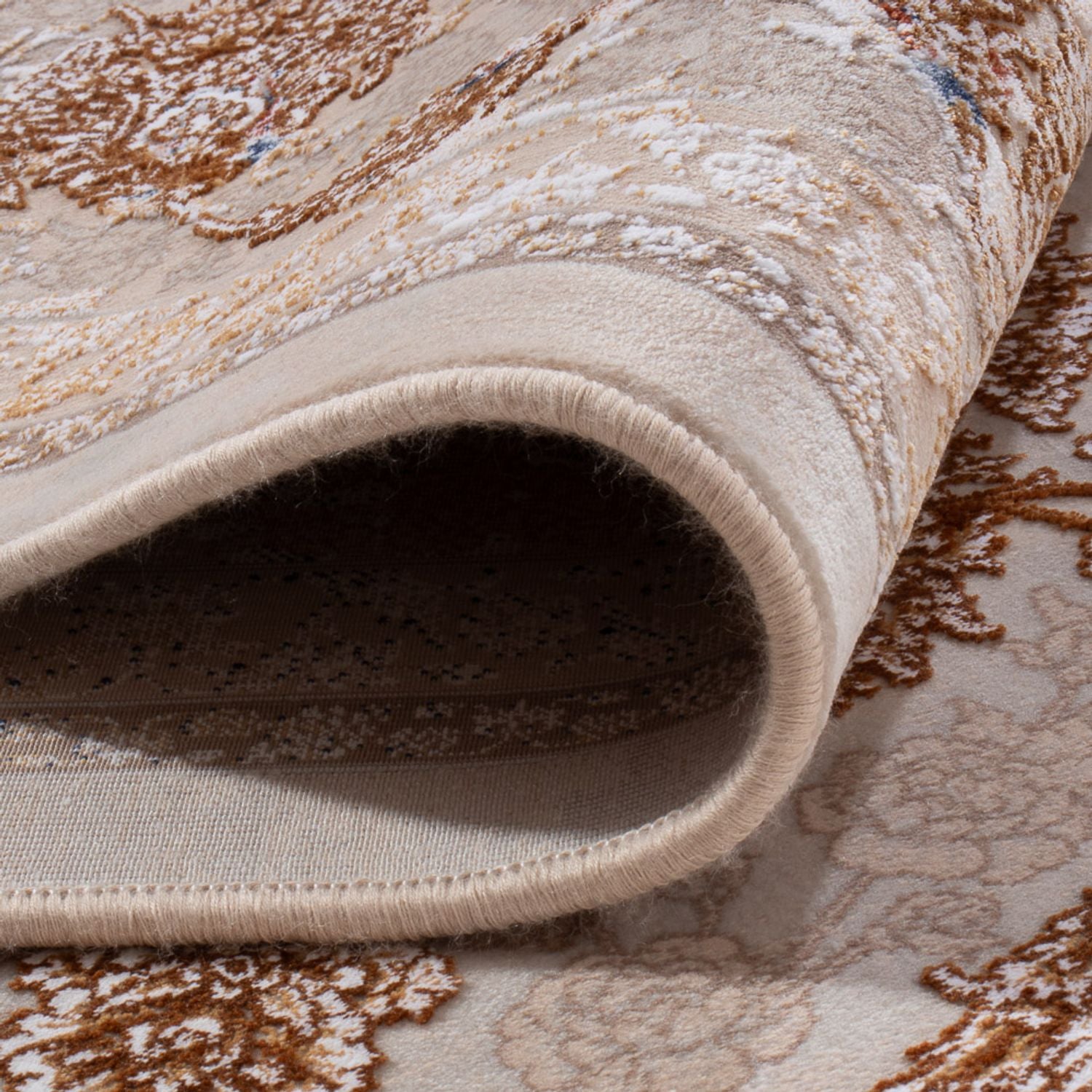 Alfombra tejida oriental - 350 x 250 cm - beige oscuro