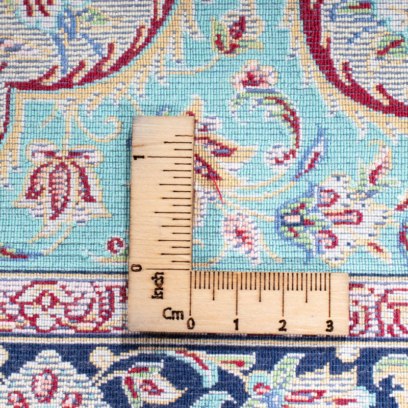 Alfombra persa - Ghom - 300 x 200 cm - azul