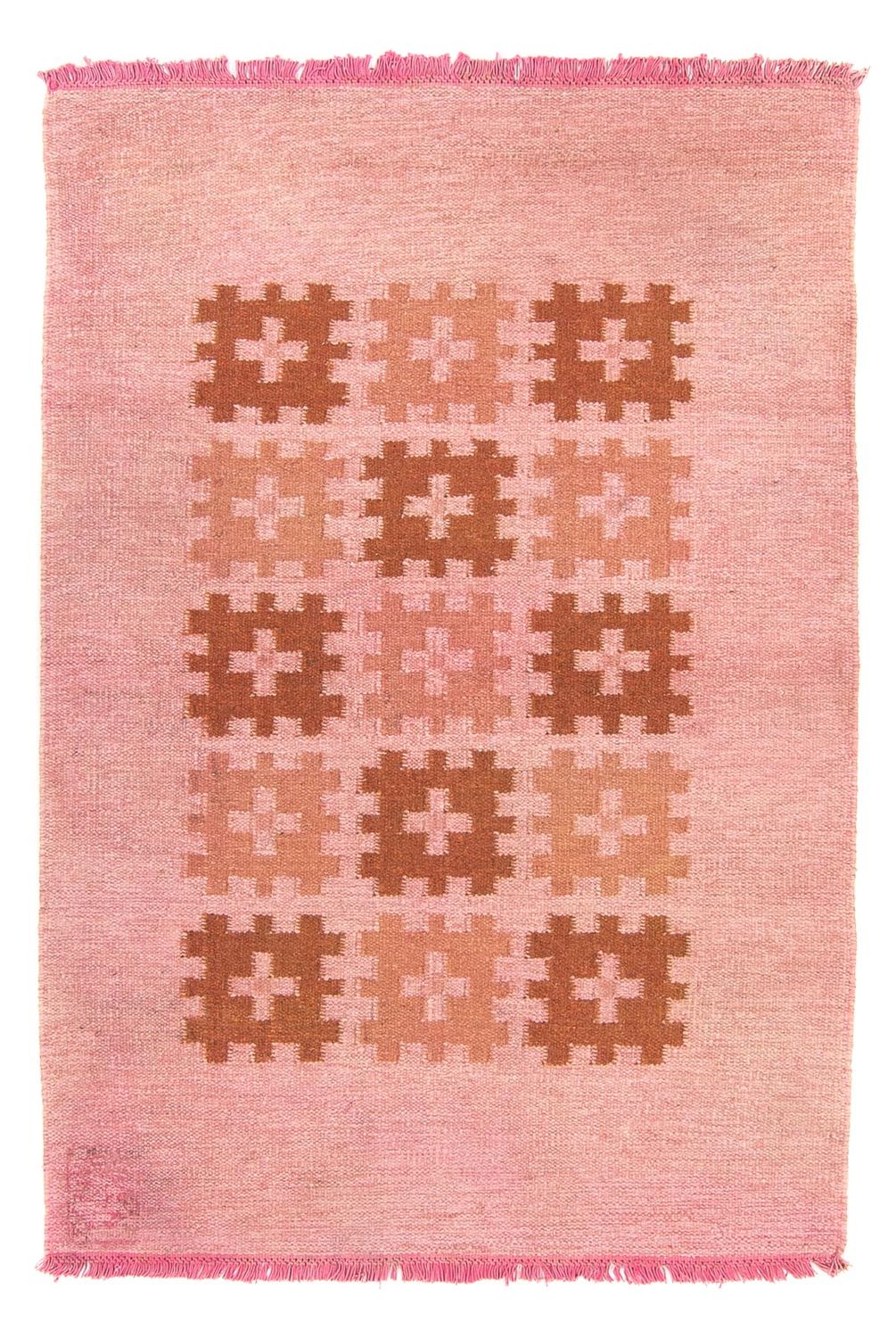 Alfombra Kelim - Tendencia - 179 x 117 cm - rosa