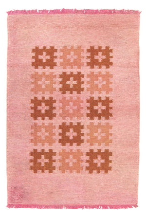 Alfombra Kelim - Tendencia - 179 x 117 cm - rosa