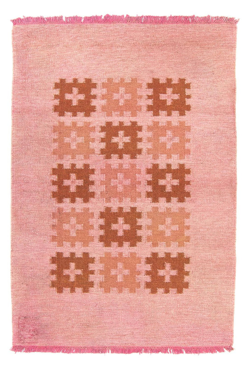 Alfombra Kelim - Tendencia - 179 x 117 cm - rosa