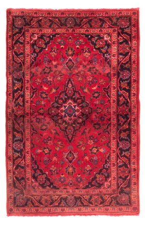 Alfombra persa - Keshan - 155 x 100 cm - rojo