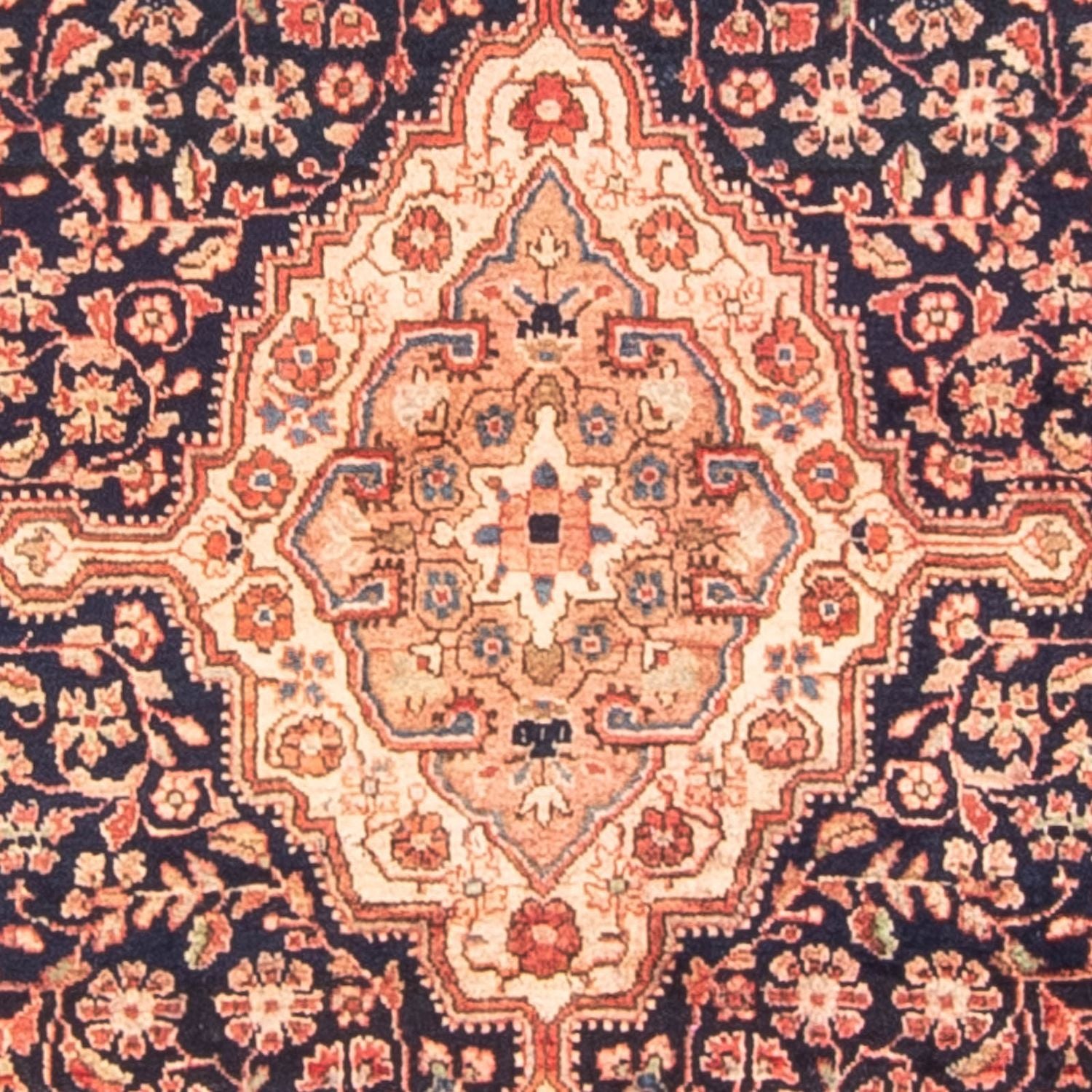 Alfombra persa - Nómada - 146 x 103 cm - azul oscuro