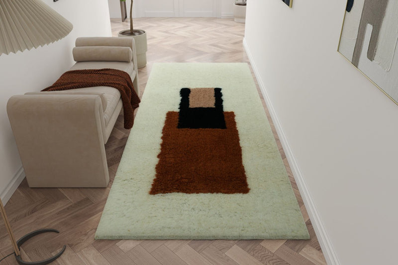 Alfombra de lana - Casablanca - alfombra de pasillo