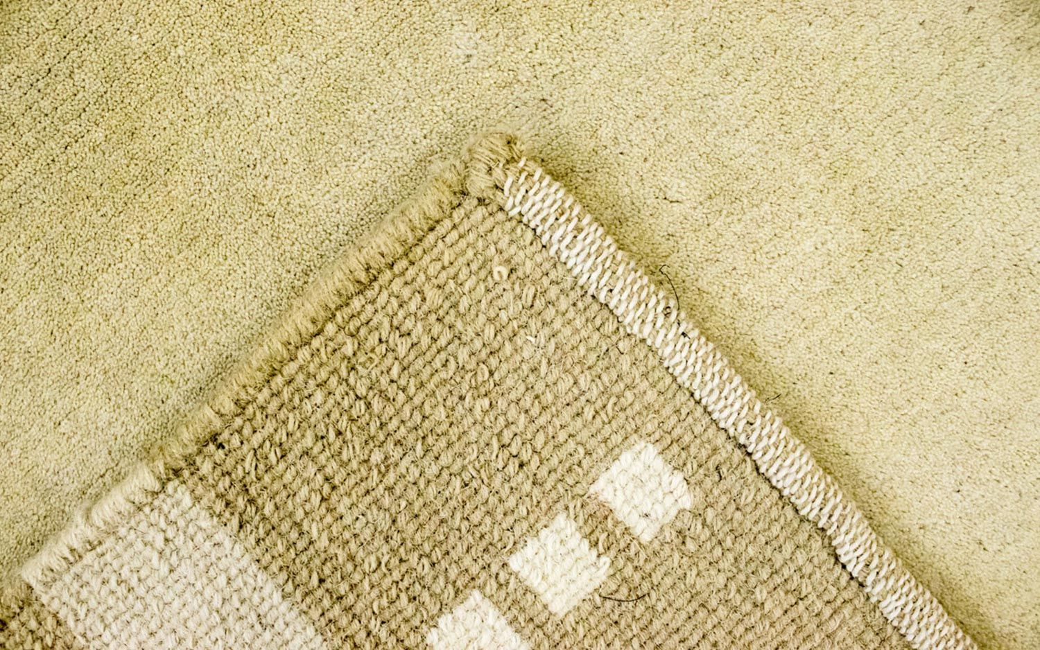 Alfombra de Nepal - 194 x 143 cm - beige