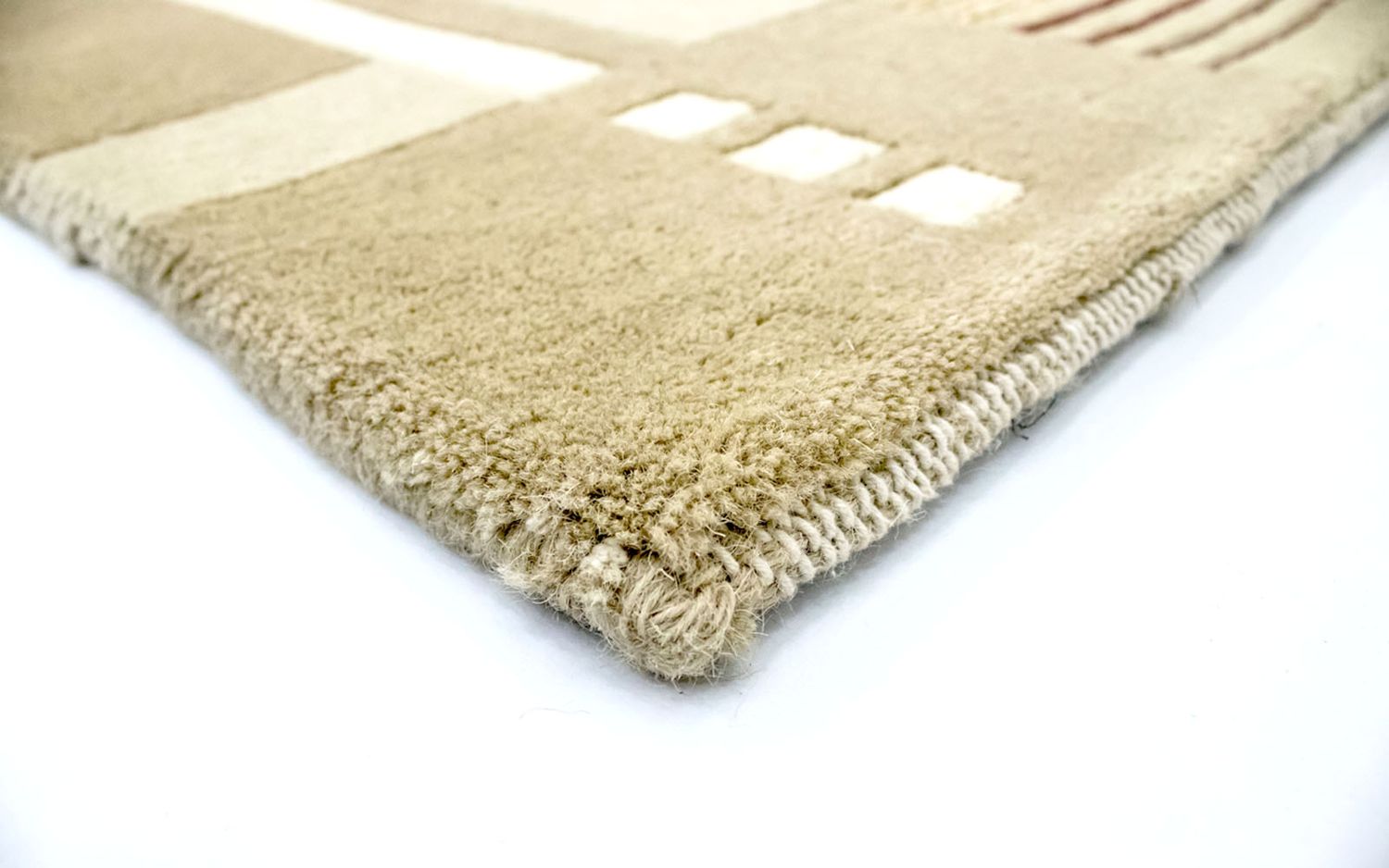 Alfombra de Nepal - 194 x 143 cm - beige