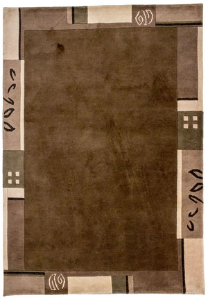 Alfombra de Nepal - 199 x 144 cm - marrón