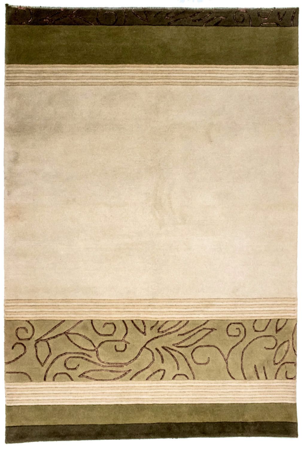 Alfombra de Nepal - 199 x 140 cm - beige