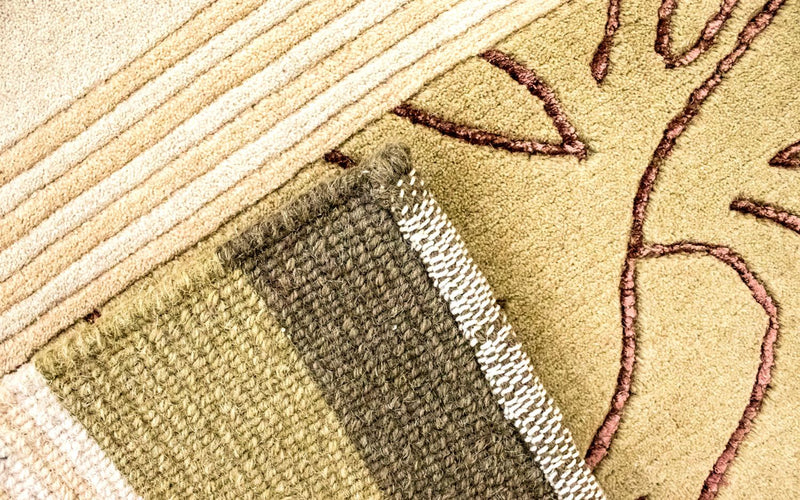 Alfombra de Nepal - 199 x 140 cm - beige
