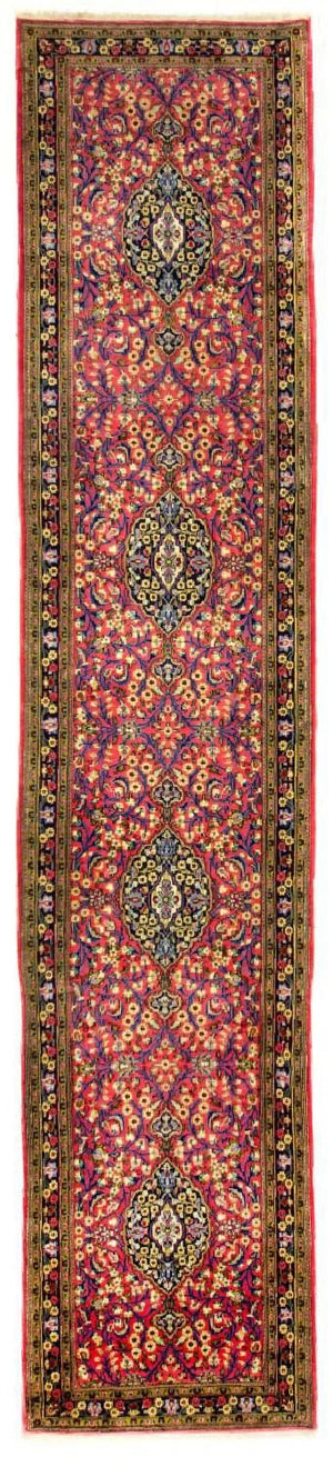 Alfombra de pasillo Alfombra persa - Ghom - 292 x 82 cm - multicolor