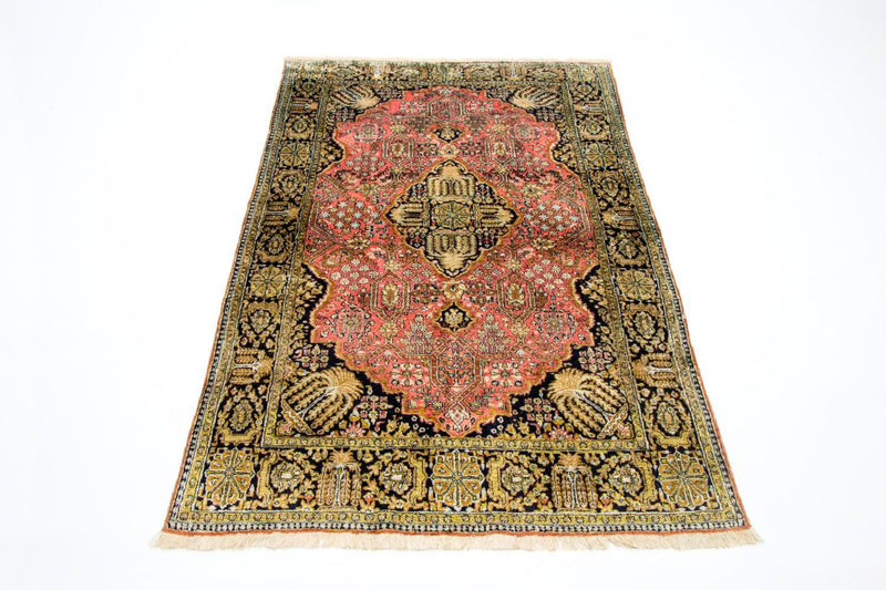 Alfombra de seda - Kayseri - 169 x 105 cm - rosa