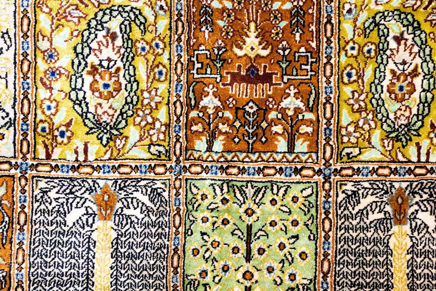 Alfombra de seda - Ghom Seda - Prima - 152 x 101 cm - multicolor