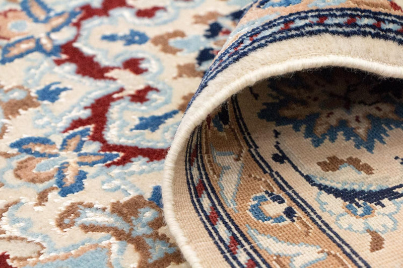 Alfombra Persa - Nain - Real - 236 x 147 cm - azul oscuro