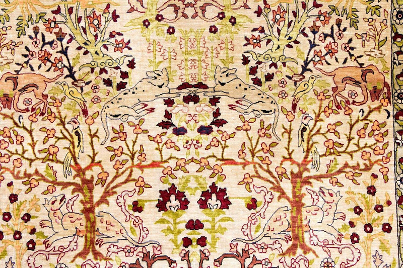 Alfombra de seda - Hereke seda - Prima - 150 x 92 cm - beige